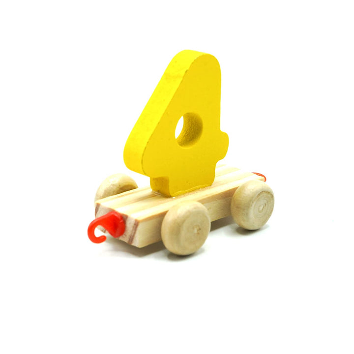 Naayaab Craft Digits Number 0-9 Train Toy Wooden Set | Fun Learning Blocks | Early Educational Kids 3+ Years | Fun Educational Learning Toy for Child
