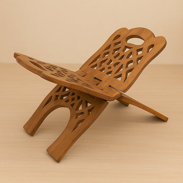 Naayaab Craft Handmade Sheesham Wooden Book Holder Display Stand- Size (15 Inch) Naayaab craft